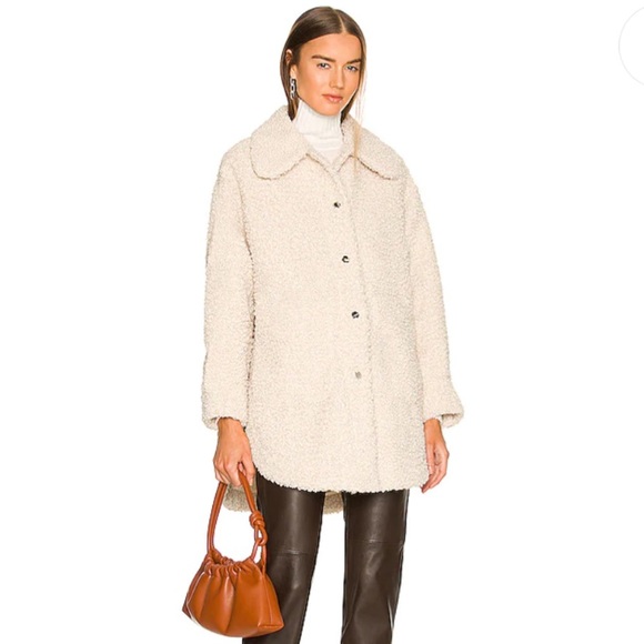 NEW Shona Joy Kathy Oversized Teddy Sherpa Coat Natural - Picture 4 of 9